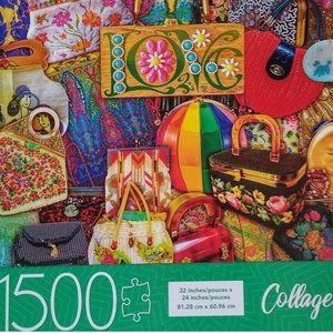 1500 Piece Jigsaw Puzzle Milton Bradley Collage